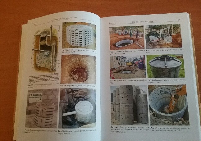Иллюстрации в книге "Автономные системы канализации с септиками и сооружениями подземной фильтрации сточных вод"