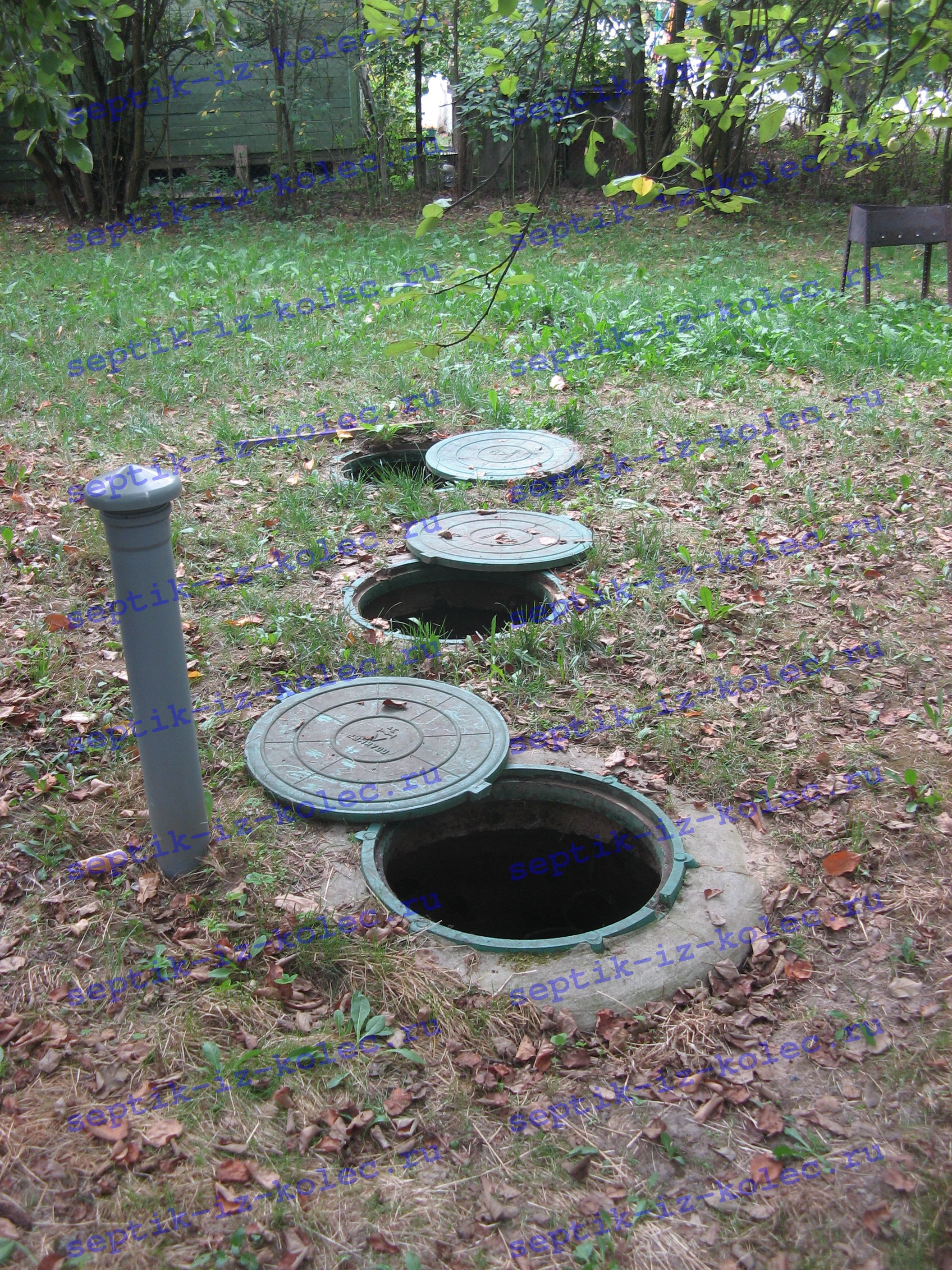 Септик из бетонных колец для загородного дома Ладомир 1-4.2